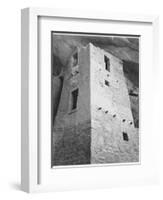 View Of Tower Taken From Above "Cliff Palace Mesa Verde National Park" Colorado 1933-1941-Ansel Adams-Framed Art Print