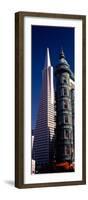 View of Towers, Columbus Tower, Transamerica Pyramid, San Francisco, California, USA-null-Framed Photographic Print