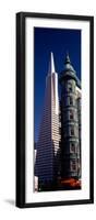 View of Towers, Columbus Tower, Transamerica Pyramid, San Francisco, California, USA-null-Framed Photographic Print