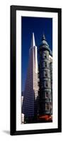 View of Towers, Columbus Tower, Transamerica Pyramid, San Francisco, California, USA-null-Framed Photographic Print