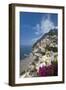 View of town and beach, Positano, Amalfi Coast (Costiera Amalfitana), UNESCO World Heritage Site, C-John Miller-Framed Photographic Print