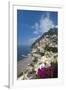 View of town and beach, Positano, Amalfi Coast (Costiera Amalfitana), UNESCO World Heritage Site, C-John Miller-Framed Photographic Print