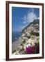 View of town and beach, Positano, Amalfi Coast (Costiera Amalfitana), UNESCO World Heritage Site, C-John Miller-Framed Photographic Print