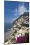 View of town and beach, Positano, Amalfi Coast (Costiera Amalfitana), UNESCO World Heritage Site, C-John Miller-Mounted Photographic Print