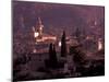 View of Town and Cartuja de Valledemossa, Mallorca, Balearics, Spain-Walter Bibikow-Mounted Premium Photographic Print