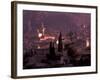 View of Town and Cartuja de Valledemossa, Mallorca, Balearics, Spain-Walter Bibikow-Framed Photographic Print