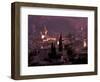 View of Town and Cartuja de Valledemossa, Mallorca, Balearics, Spain-Walter Bibikow-Framed Photographic Print