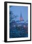 View of Town and Crooked Spire Church, Chesterfield, Derbyshire, England, United Kingdom, Europe-Frank Fell-Framed Photographic Print