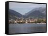 View of Town and Lake, Lecco, Lake Como, Lombardy, Italian Lakes, Italy, Europe-Frank Fell-Framed Stretched Canvas