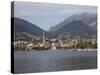 View of Town and Lake, Lecco, Lake Como, Lombardy, Italian Lakes, Italy, Europe-Frank Fell-Stretched Canvas