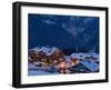 View of Town and Le Croisette Area, Courchevel 1850, French Alps, Savoie, France-Walter Bibikow-Framed Premium Photographic Print