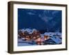 View of Town and Le Croisette Area, Courchevel 1850, French Alps, Savoie, France-Walter Bibikow-Framed Photographic Print