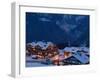 View of Town and Le Croisette Area, Courchevel 1850, French Alps, Savoie, France-Walter Bibikow-Framed Photographic Print