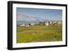 View of town and vineyard, Lumbarda, Korcula, Dubrovnik-Neretva County, Dalmatia, Croatia, Europe-Frank Fell-Framed Photographic Print