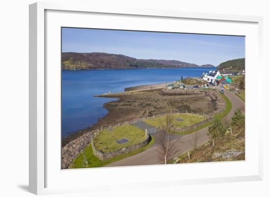 View of Town Based on Lake Shore, Shieldaig, Scotland, United Kingdom-Stefano Amantini-Framed Photographic Print