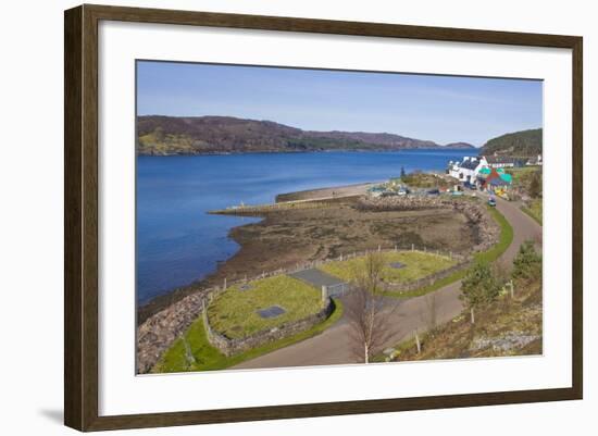 View of Town Based on Lake Shore, Shieldaig, Scotland, United Kingdom-Stefano Amantini-Framed Photographic Print