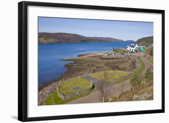 View of Town Based on Lake Shore, Shieldaig, Scotland, United Kingdom-Stefano Amantini-Framed Photographic Print