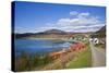 View of Town Based on Lakeshore, Applecross, Scotland, United Kingdom-Stefano Amantini-Stretched Canvas