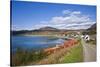 View of Town Based on Lakeshore, Applecross, Scotland, United Kingdom-Stefano Amantini-Stretched Canvas