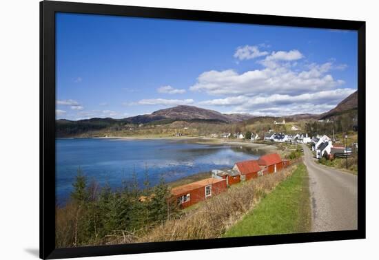 View of Town Based on Lakeshore, Applecross, Scotland, United Kingdom-Stefano Amantini-Framed Photographic Print