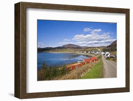 View of Town Based on Lakeshore, Applecross, Scotland, United Kingdom-Stefano Amantini-Framed Photographic Print