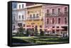 View of town centre, Guanajuato, Mexico, North America-Peter Groenendijk-Framed Stretched Canvas