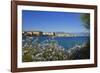 View of Town from Lantivy Seaside, Ajaccio, Corsica, France-Massimo Borchi-Framed Photographic Print