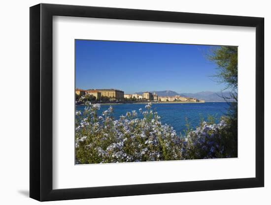 View of Town from Lantivy Seaside, Ajaccio, Corsica, France-Massimo Borchi-Framed Photographic Print