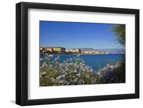 View of Town from Lantivy Seaside, Ajaccio, Corsica, France-Massimo Borchi-Framed Photographic Print