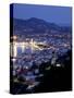 View of Town from Strani Hill at Dusk, Zakynthos Town, Zakynthos, Ionian Islands, Greek Islands, Gr-Frank Fell-Stretched Canvas