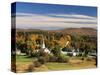 View of Town Newark, Northeast Kingdom, Vermont, USA-Walter Bibikow-Stretched Canvas