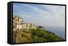 View of Town on Coastline-Stefano Amantini-Framed Stretched Canvas