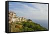 View of Town on Coastline-Stefano Amantini-Framed Stretched Canvas