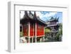 View of traditional Chinese architecture in Yu Garden, Shanghai, China-Frank Fell-Framed Photographic Print