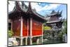 View of traditional Chinese architecture in Yu Garden, Shanghai, China-Frank Fell-Mounted Photographic Print