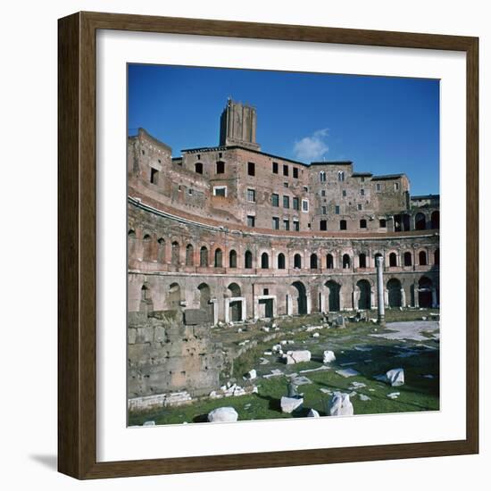 View of Trajans Market, 1st Century-Apollodorus of Damascus-Framed Photographic Print