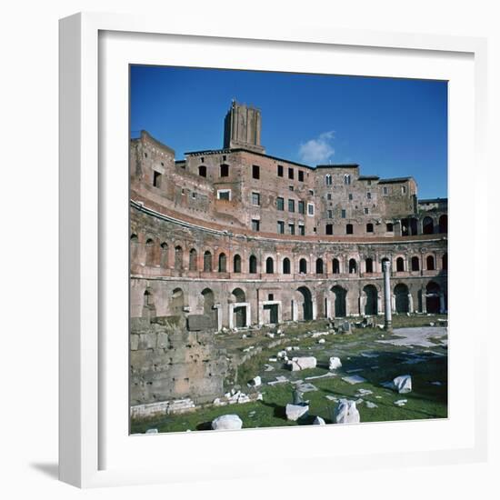 View of Trajans Market, 1st Century-Apollodorus of Damascus-Framed Photographic Print