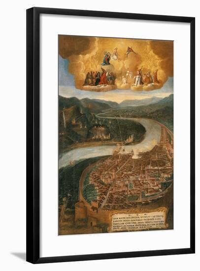 View of Trento at Noon-null-Framed Giclee Print