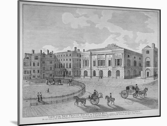 View of Trinity House from Trinity Square, City of London, 1799-null-Mounted Giclee Print