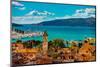 View of Trogir, UNESCO World Heritage Site, Croatia, Europe-Laura Grier-Mounted Photographic Print