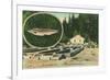 View of Trout Haven Hatchery - Gasquet, CA-Lantern Press-Framed Art Print