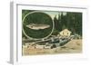 View of Trout Haven Hatchery - Gasquet, CA-Lantern Press-Framed Art Print