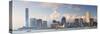 View of Tsim Sha Tsui and International Commerce Centre (Icc), Hong Kong, China-Ian Trower-Stretched Canvas