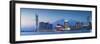 View of Tsim Sha Tsui Skyline at Dusk, Hong Kong, China-Ian Trower-Framed Photographic Print