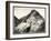 View of Two Railroad Trains on Tracks Along a Mountain, Presumably on or Near the Panama Canal,…-Byron Company-Framed Giclee Print