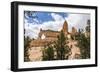 View of Two Towers Bridge from the Fairyland Trail in Bryce Canyon National Park, Utah, United Stat-Michael Nolan-Framed Photographic Print