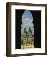 View of Tyn Church in Old Town Square, Prague, Czech Republic-Steve Satushek-Framed Photographic Print