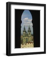 View of Tyn Church in Old Town Square, Prague, Czech Republic-Steve Satushek-Framed Photographic Print