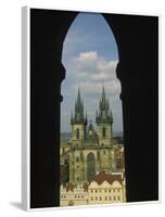 View of Tyn Church in Old Town Square, Prague, Czech Republic-Steve Satushek-Framed Photographic Print