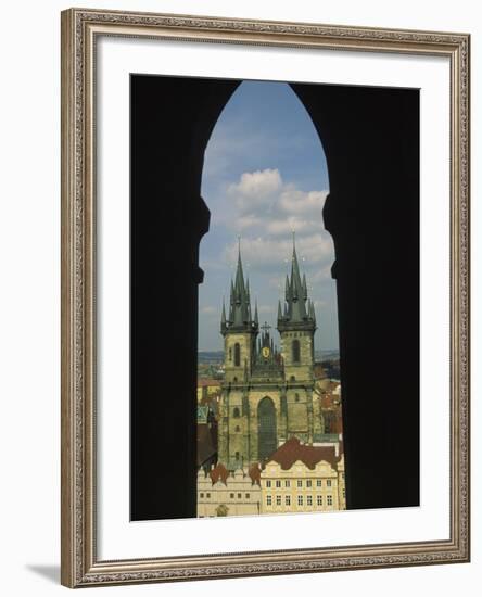 View of Tyn Church in Old Town Square, Prague, Czech Republic-Steve Satushek-Framed Photographic Print